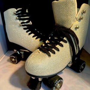 Lucky Brand Swarovski crystal encased roller skates
